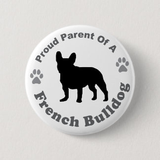 Chapa Redonda De 5 Cm Bulldog francés