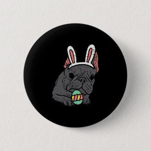 Chapa Redonda De 5 Cm Bulldog francés Bunny Cute Frenchie Perro Hombres 