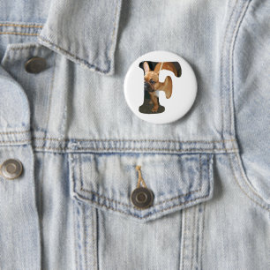 Chapa Redonda De 5 Cm Bulldog Francés en F