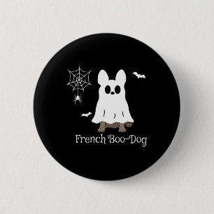 Chapa Redonda De 5 Cm Bulldog francés Halloween Boo-dog Perro francés re
