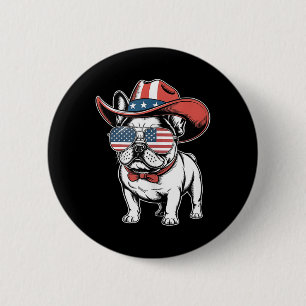 Chapa Redonda De 5 Cm Bulldog francés lindo perro gracioso Estados Unido
