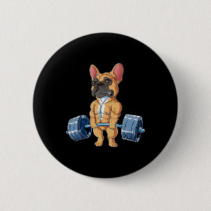 Chapa Redonda De 5 Cm Bulldog Halterofilia Fawn Deadlift Fitness Gym Fu