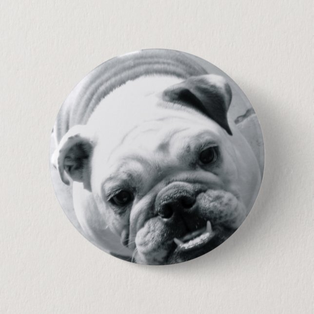 Chapa Redonda De 5 Cm Bulldog inglés (Anverso)