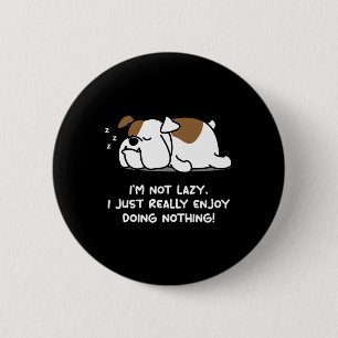 Chapa Redonda De 5 Cm Bulldog inglés de perro adorador de cachorro Bulld
