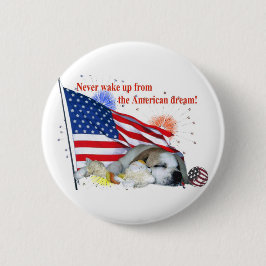 Chapa Redonda De 5 Cm Bulldog inglés - sueño americano