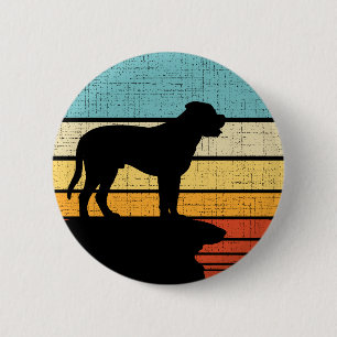 Chapa Redonda De 5 Cm Bullmastiff Retro Vintage Perro Perdedor de cachor