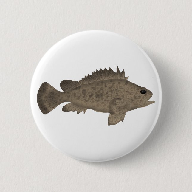 Chapa Redonda De 5 Cm Bullrout (Anverso)