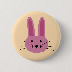 Chapa Redonda De 5 Cm Bunny