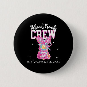 Chapa Redonda De 5 Cm Bunny Bow Easter Bloaster Bynk Crew Medical Lab Te