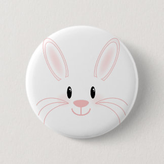 Chapa Redonda De 5 Cm Bunny Face