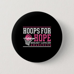 Chapa Redonda De 5 Cm Buops For Hope Basketball Player Breaking Cancer A