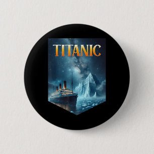 Chapa Redonda De 5 Cm Buque Titanic Cruise Iceberg 1912 Rms Voyage Men W