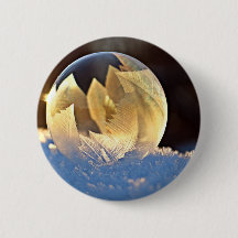 Burbuja de jabón en nieve