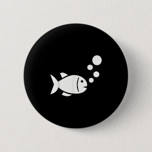 Chapa Redonda De 5 Cm Burbujas de pescado
