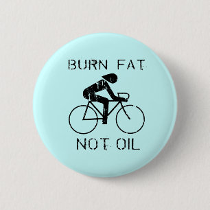 Chapa Redonda De 5 Cm Burn Fat bici