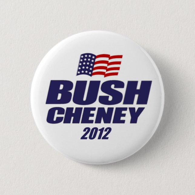 Chapa Redonda De 5 Cm Bush Cheney 2012 (Anverso)