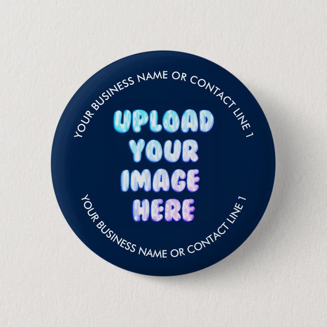 Chapa Redonda De 5 Cm Business Brand Logo (Anverso)