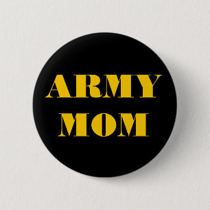 Chapa Redonda De 5 Cm Button Army Mom