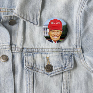 CHAPA REDONDA DE 5 CM BUTTON DE DONALD TRUMP