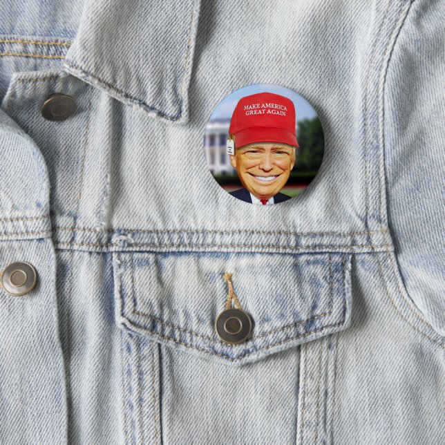 CHAPA REDONDA DE 5 CM BUTTON DE DONALD TRUMP (In situ)