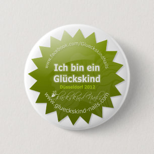 Chapa Redonda De 5 Cm Button de infantil de suerte - Beauty Düsseldorf