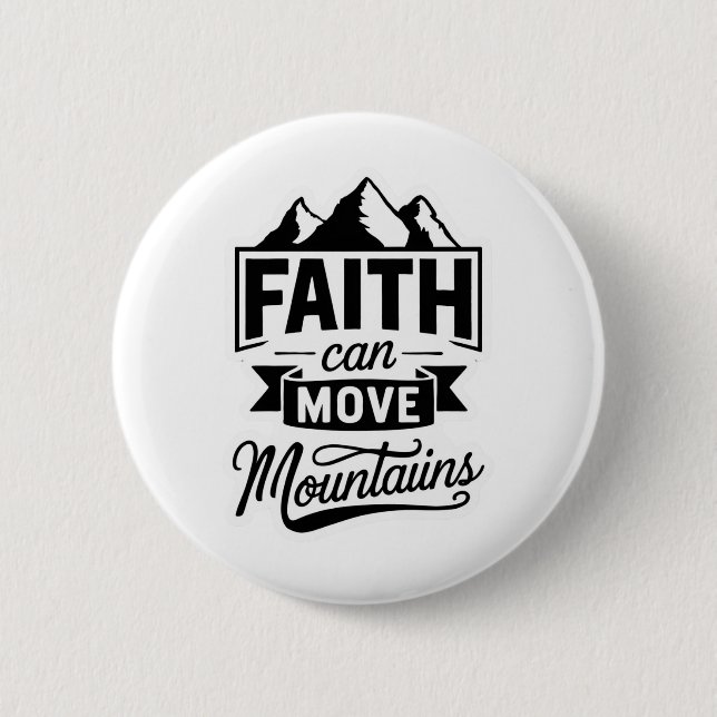 Chapa Redonda De 5 Cm Button - Faith (Anverso)