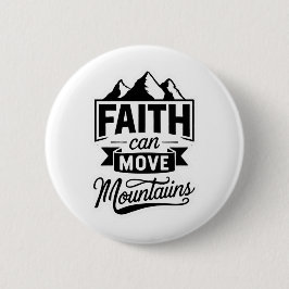 Chapa Redonda De 5 Cm Button - Faith