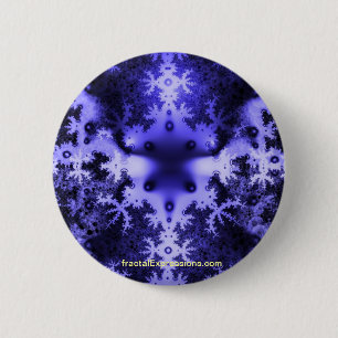 Chapa Redonda De 5 Cm Button - Fractal Sponge