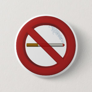 Chapa Redonda De 5 Cm Button fumadas prohibieron