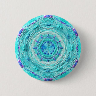Chapa Redonda De 5 Cm Button Mandala 08 “turquesa "