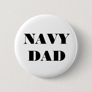 Chapa Redonda De 5 Cm Button Navy Dad