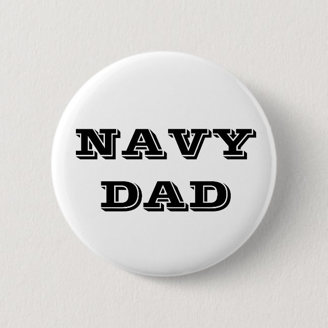 Chapa Redonda De 5 Cm Button Navy Dad (Anverso)