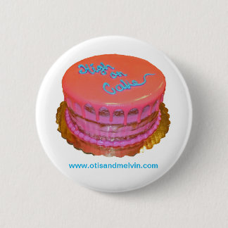 Chapa Redonda De 5 Cm Button, Otis y Melvin, pastel "High on Cake"