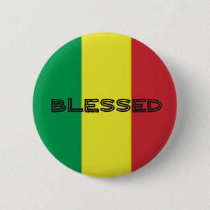 Chapa Redonda De 5 Cm Button Rastafari bendición 3