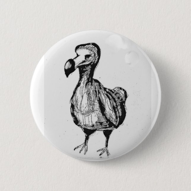 Chapa Redonda De 5 Cm Button with dodo (Anverso)