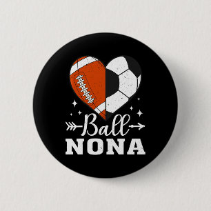 Chapa Redonda De 5 Cm Byll Nona Fútbol Divertido Footbyll Soccer Nona