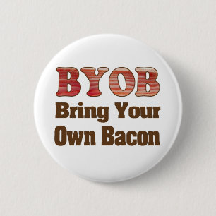 Chapa Redonda De 5 Cm BYO Bacon