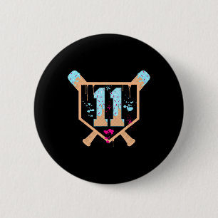Chapa Redonda De 5 Cm Bysebyll 11 Year Old Ice Cream Drip Cumpleaños 11