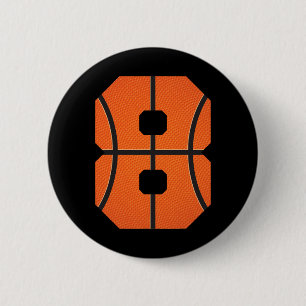 Chapa Redonda De 5 Cm Bysketbyll Boys Birthday Bbyll Player 8