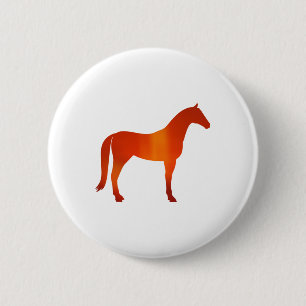 Chapa Redonda De 5 Cm Caballo 2 - Rojo
