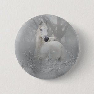 Chapa Redonda De 5 Cm Caballo de la fantasía