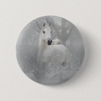 Chapa Redonda De 5 Cm Caballo de la fantasía