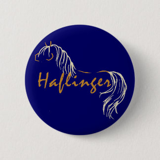 Chapa Redonda De 5 Cm Caballo Haflinger