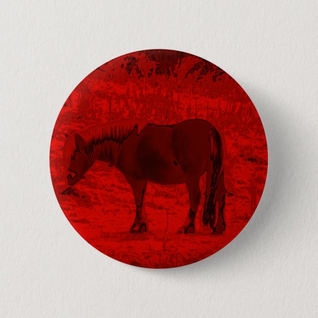 Chapa Redonda De 5 Cm Caballo Rojo (Anverso)
