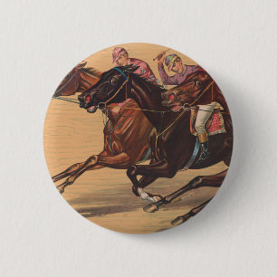 Chapa Redonda De 5 Cm Caballo y jockey superiores