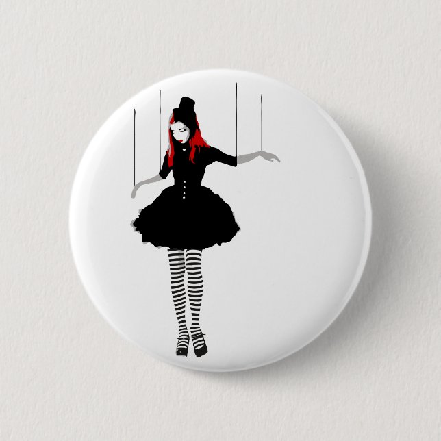 Chapa Redonda De 5 Cm cabaret marionette (Anverso)