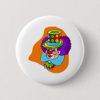 Chapa Redonda De 5 Cm Cabeza del payaso del hobo