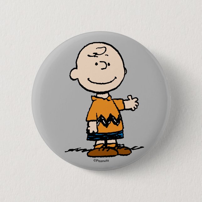 Chapa Redonda De 5 Cm Cacahuetes | Charlie Brown (Anverso)