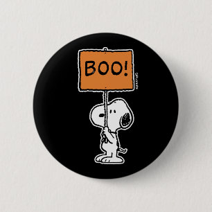 Chapa Redonda De 5 Cm Cacahuetes   Snoopy Boo!