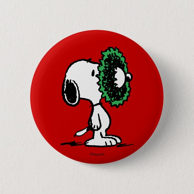 Chapa Redonda De 5 Cm Cacahuetes | Snoopy for Holidays (Anverso)